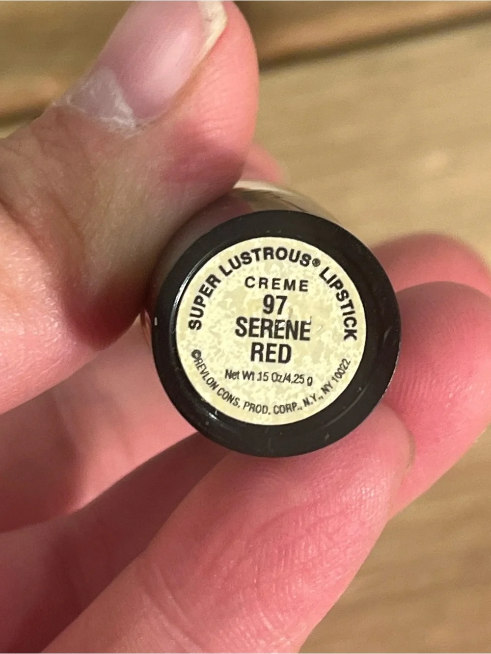 Vintage Revlon Super Lustrous Lipstick Serene Red #97 NOS Discontinued